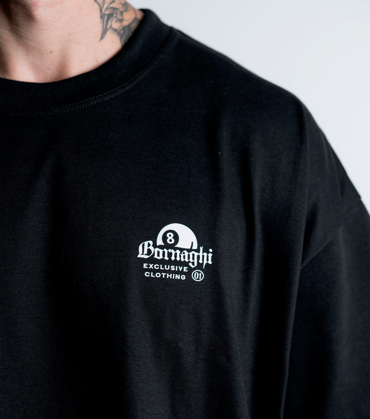 Camiseta Oversized Black Eight Mouse