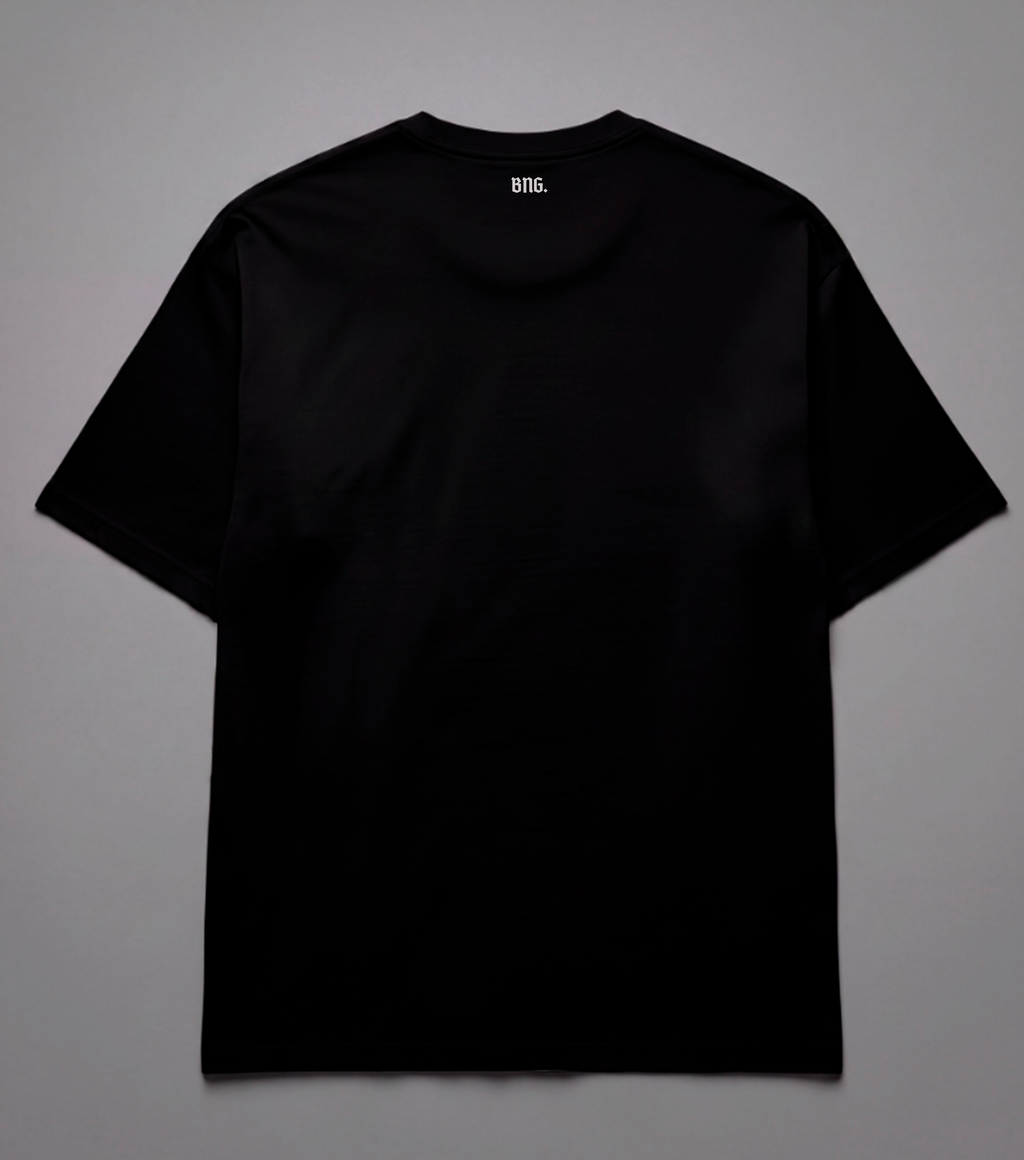 Camiseta Oversized Black Hearth Bold