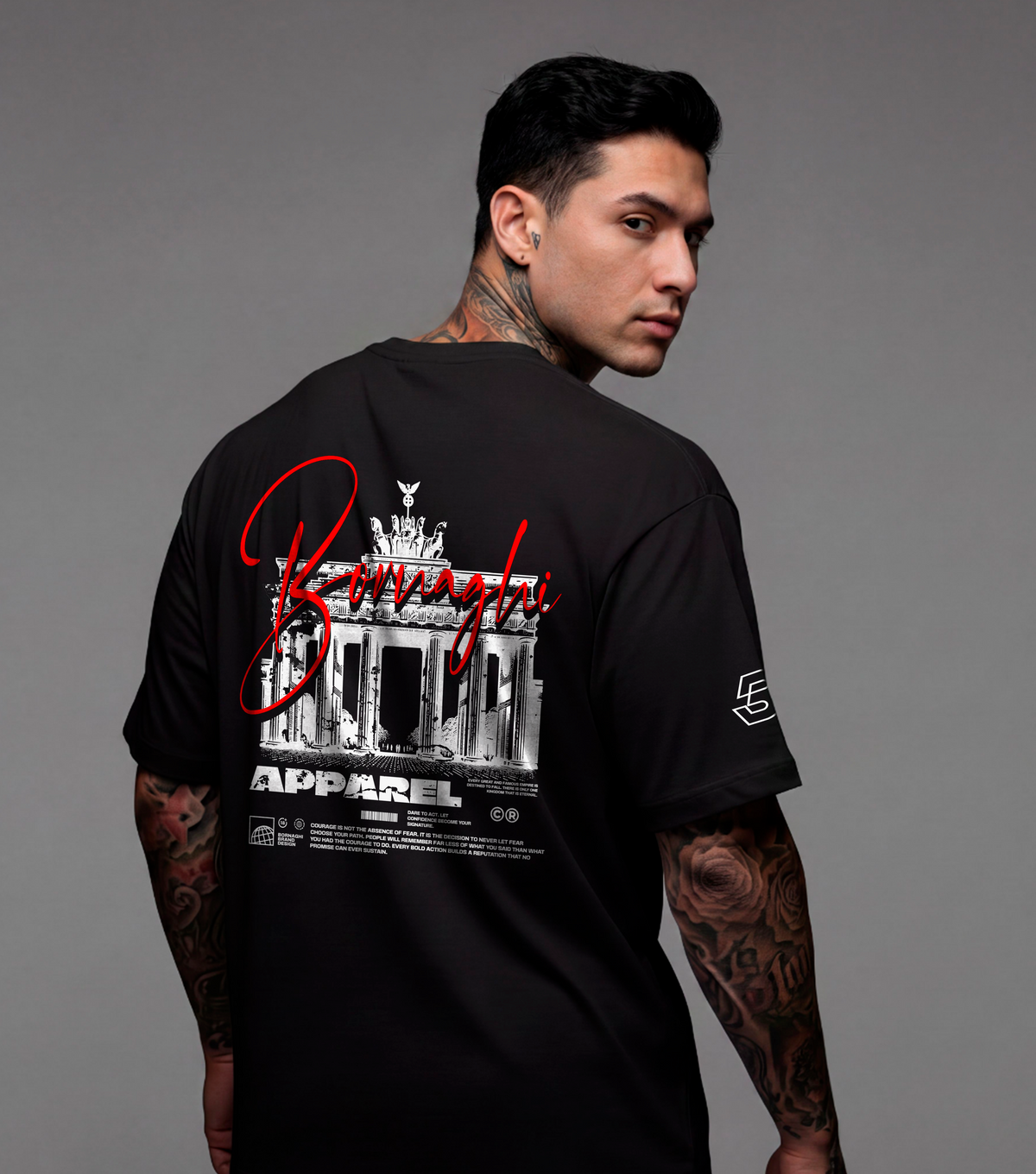 Camiseta Oversized Black Brandenburg
