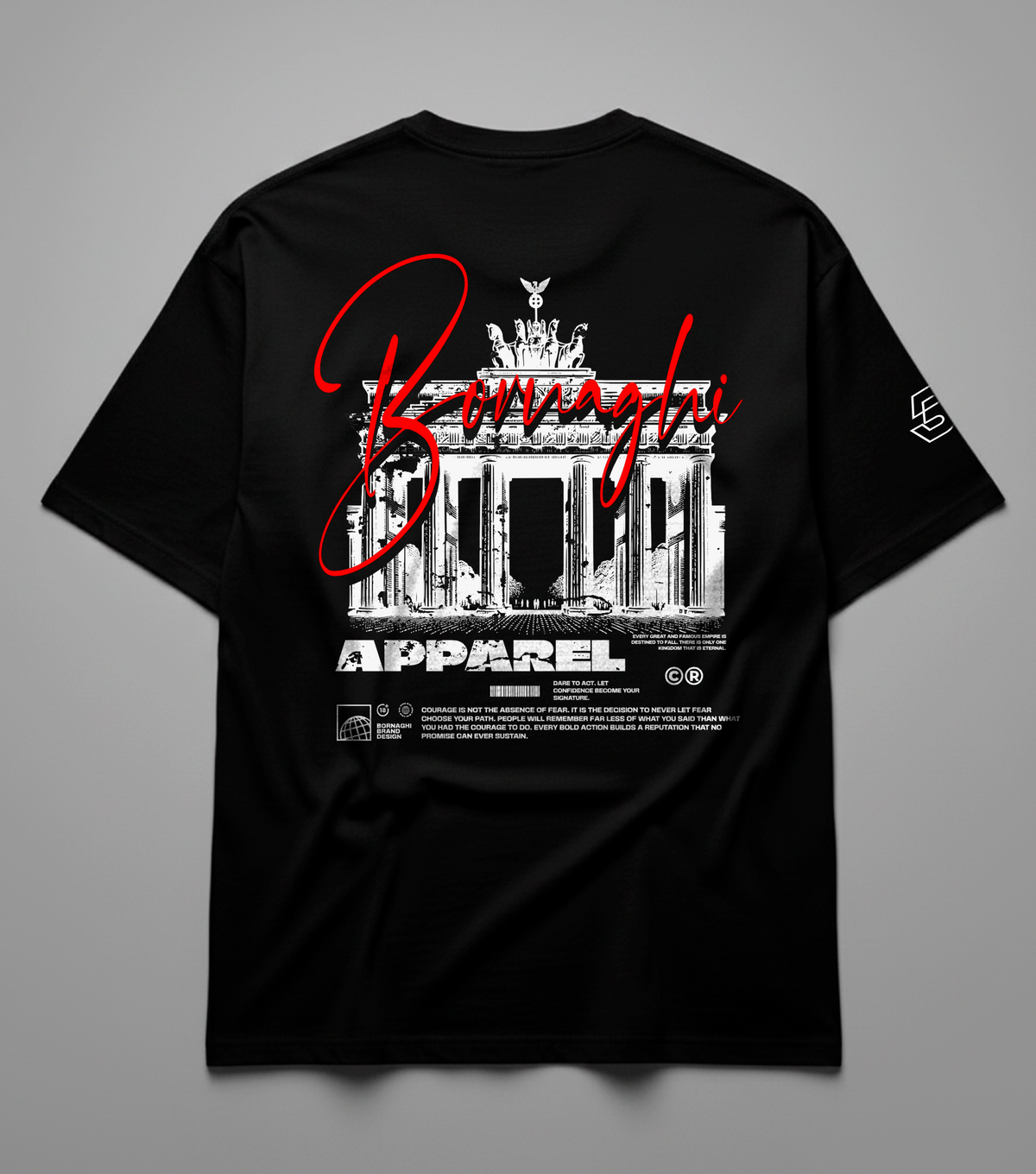 Camiseta Oversized Black Brandenburg