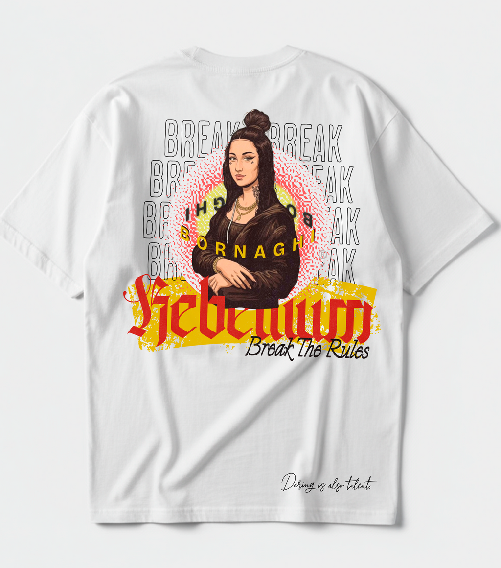 Camiseta Oversized White Monalisa