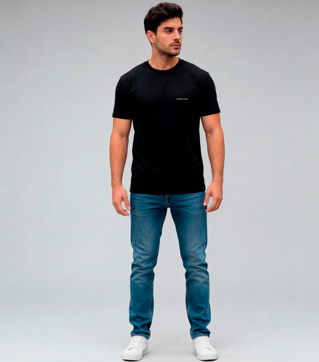 Camiseta T-Shirt Black Regular Pima