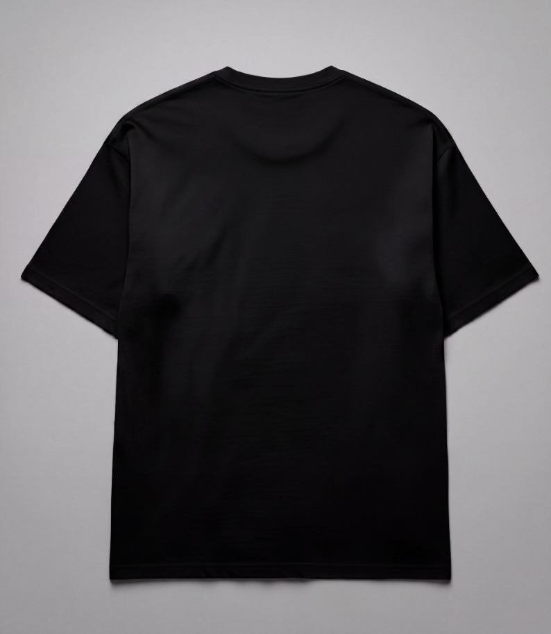 Camiseta Oversized Black logo Minimalista