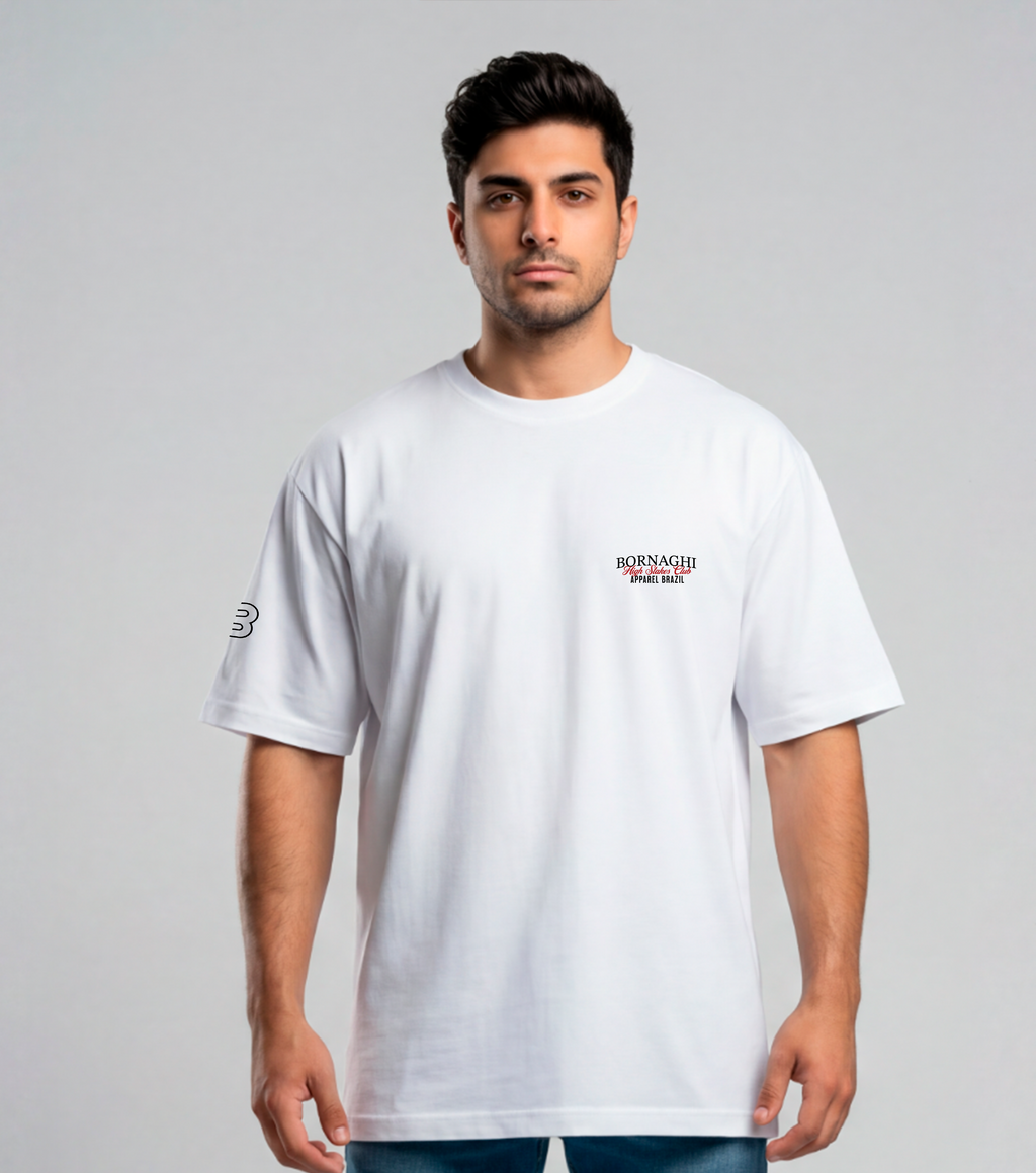 Camiseta Oversized White High Stakes