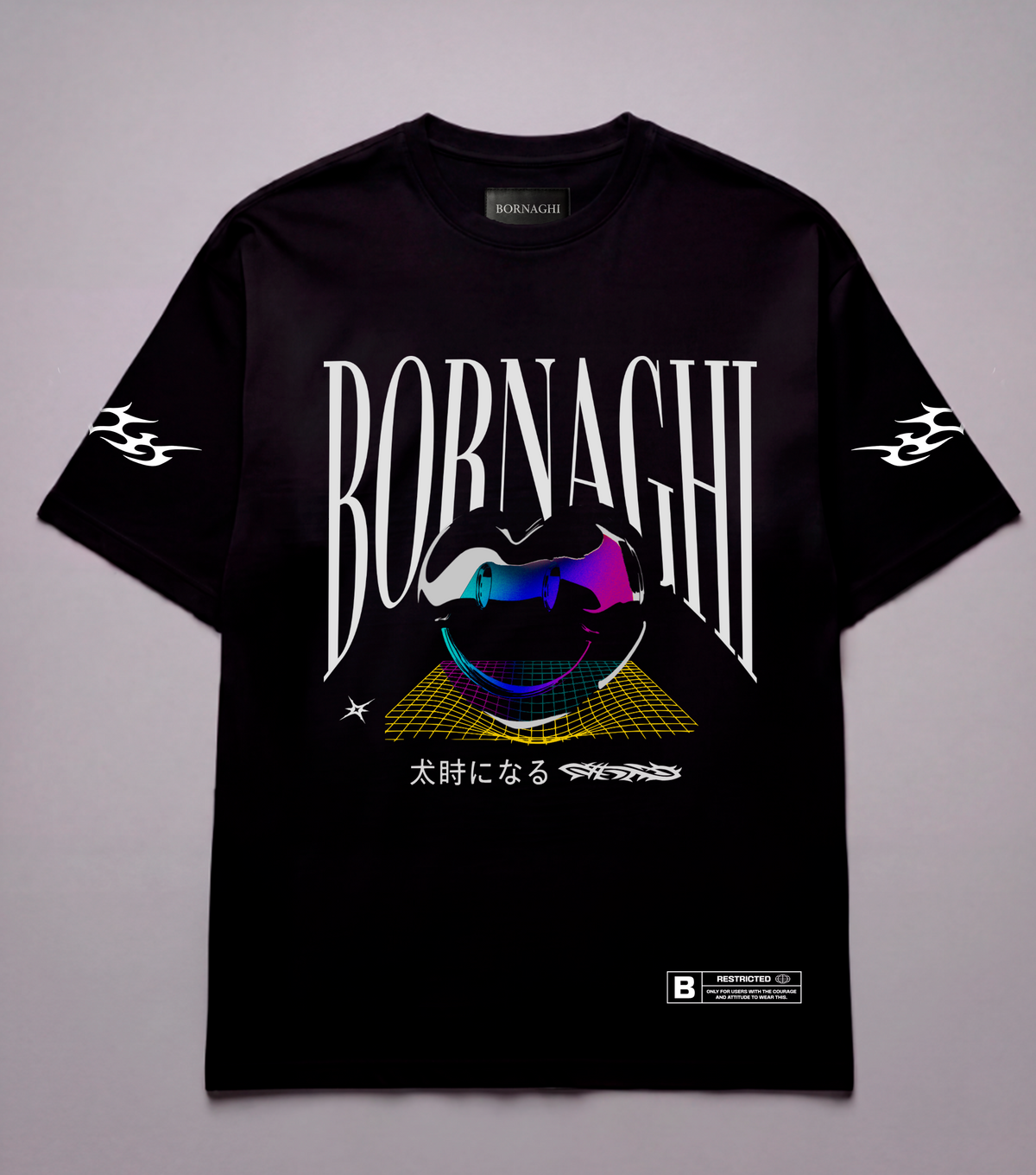 Camiseta Oversized Black Hearth Bold