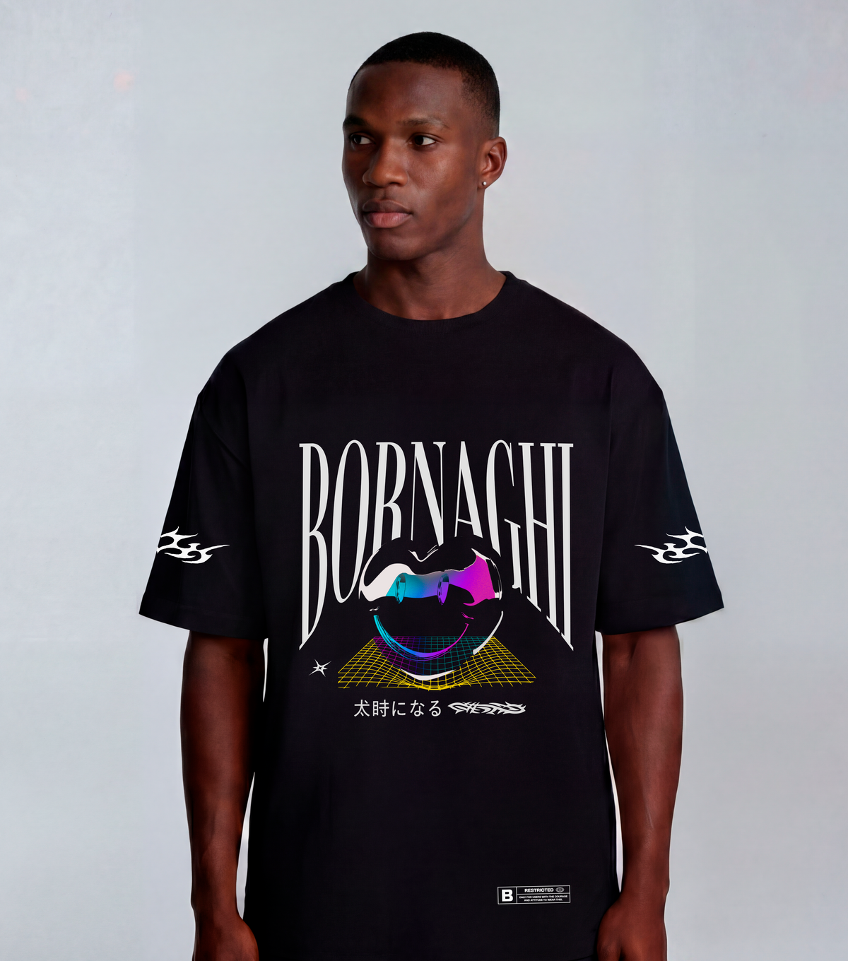Camiseta Oversized Black Hearth Bold