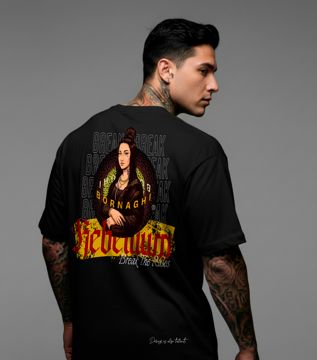 Camiseta Oversized Monalisa
