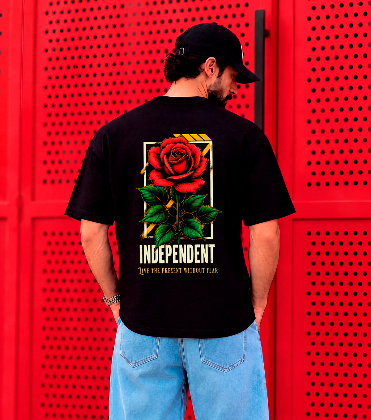 Camiseta Oversized Black Independent