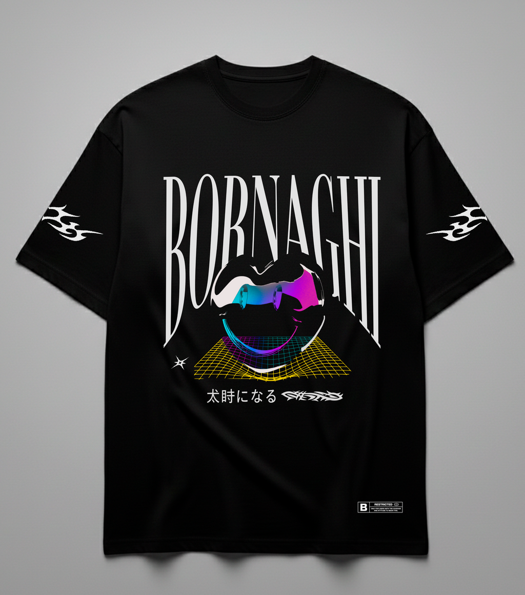 Camiseta Oversized Black Hearth Bold