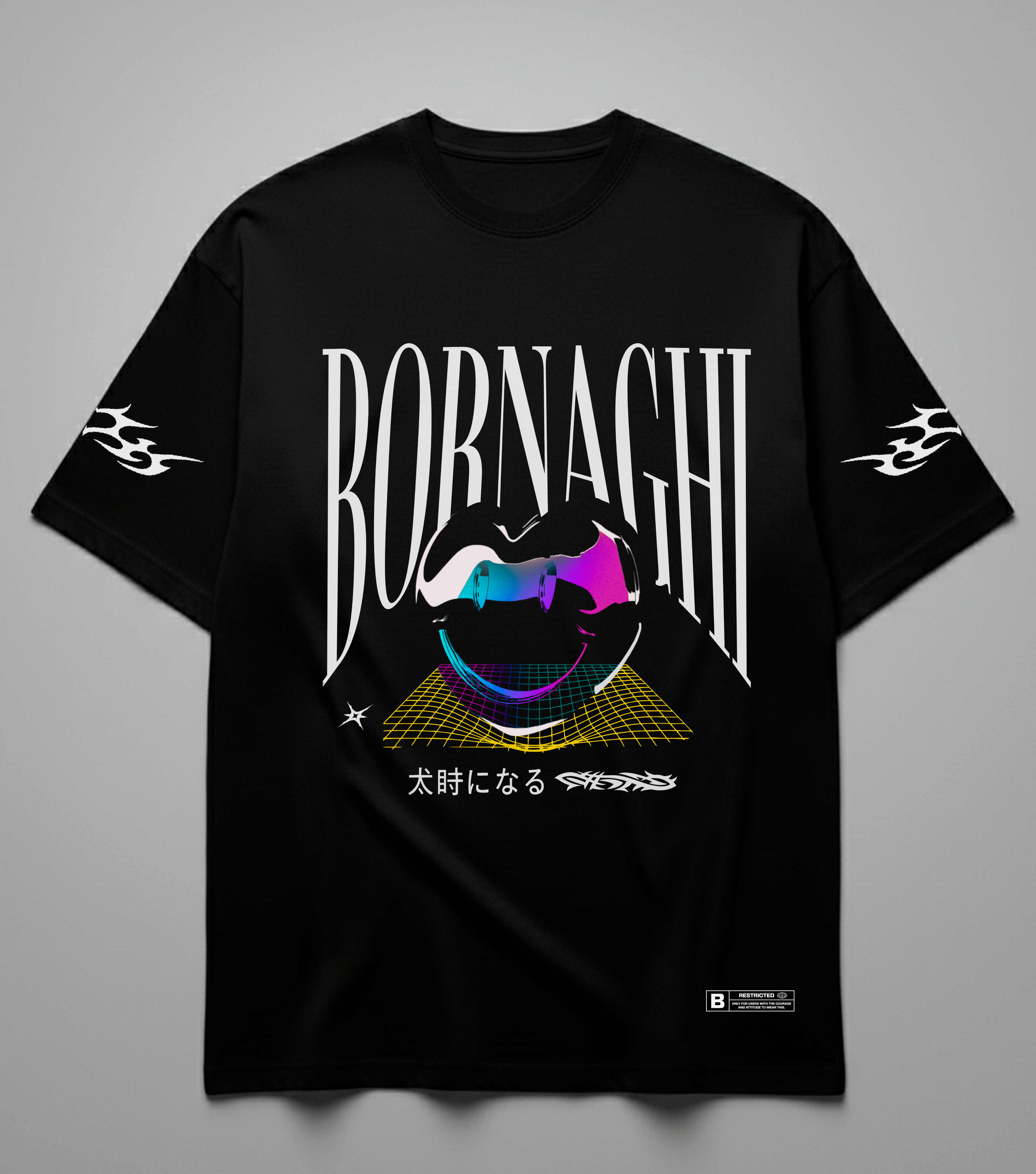 Camiseta Oversized Black Hearth Bold